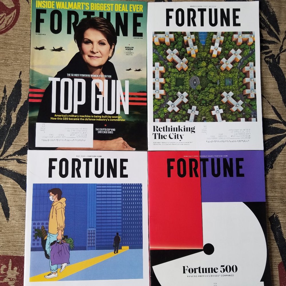 Fortune Magazine lot of 4 issues, Most Powerful Women, Fortune 500, Cities